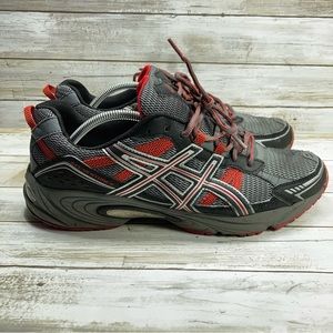 Asics Gel Venture 4 Men's Sneakers Size 12 Red Black Gray